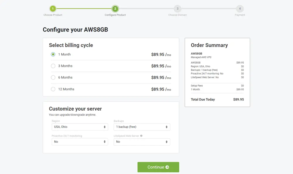 How to Host Moodle on AWS with ScalaHosting, Choosing and Configuring an AWS Hosting Plan