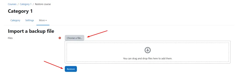 How to Create a Course in Moodle: A Comprehensive Guide + Tips How to Create a Course in Moodle: A Comprehensive Guide + Tips, Upload an existing course 2
