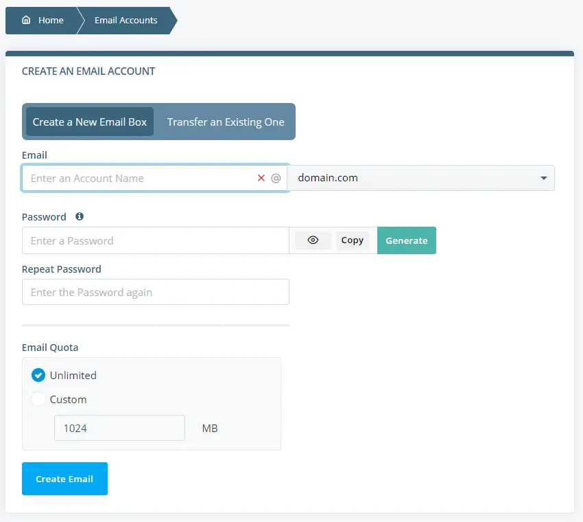 What Are the Benefits of ScalaHosting's Email Hosting Services for a Startup? What Are the Benefits of ScalaHosting’s Email Hosting Services for a Startup?, A graphical user interface for easy account setup