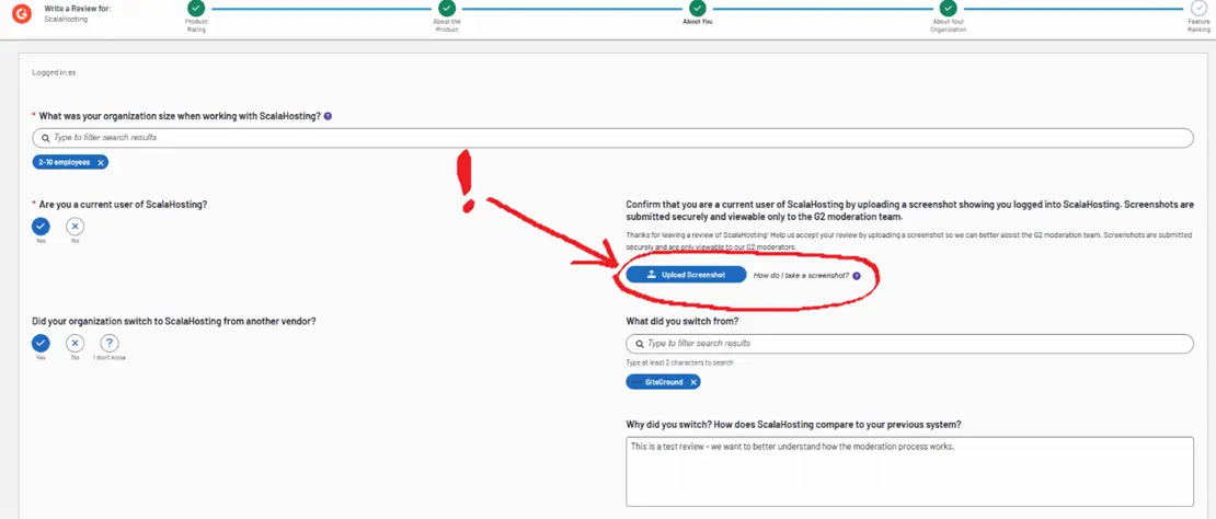 How to leave a ScalaHosting review on G2 in 5 Simple Steps