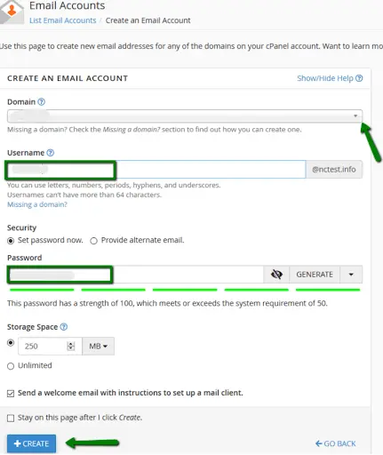 Setting Up Email Accounts and Aliases in cPanel: Step-by-Step Tutorial, Step 2: Create a New Email Account 2