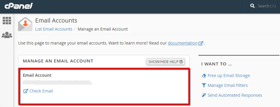 Optimizing Email Management with cPanel: A Complete Guide, Managing Existing Email Accounts in cPanel 2