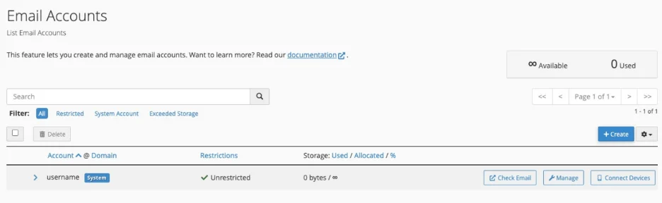 Optimizing Email Management with cPanel: A Complete Guide, Managing Existing Email Accounts in cPanel