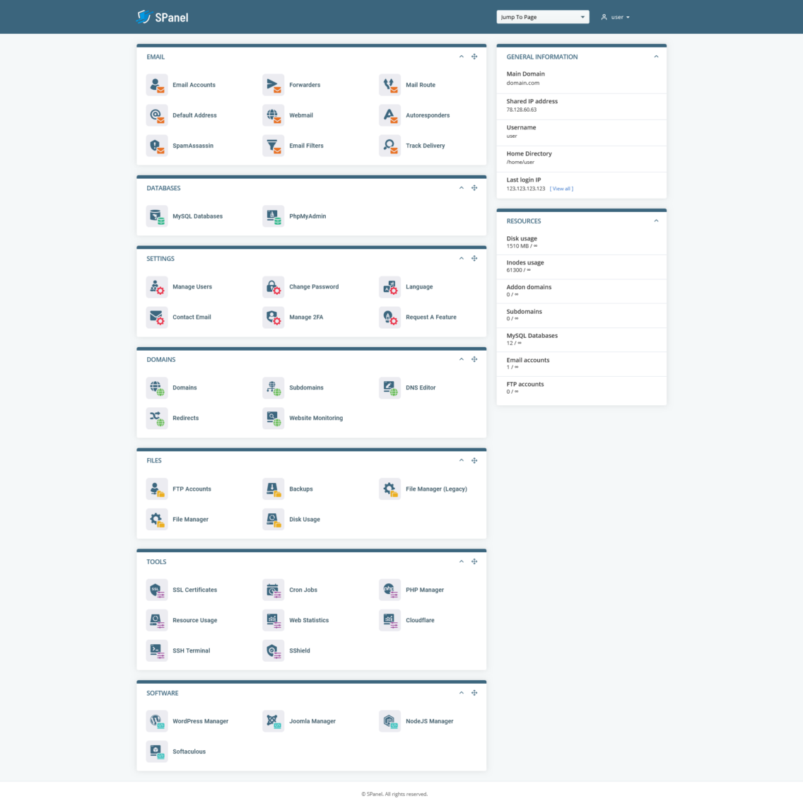 Managed VPS Hosting for App Development: Ideal Environments for Developers, Control panel 2