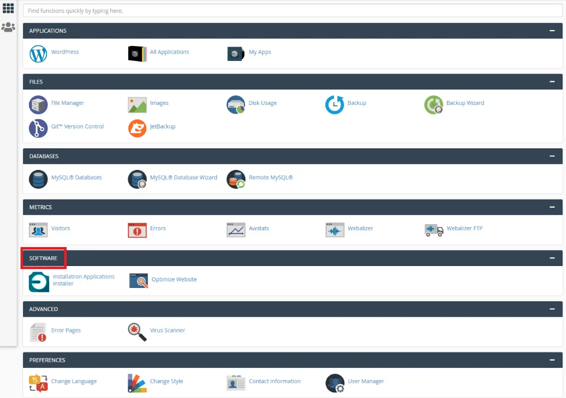 cPanel Auto-Installers: Simplifying Web Application Deployment cPanel Auto-Installers: Simplifying Web Application Deployment, Accessing Auto-Installers in cPanel