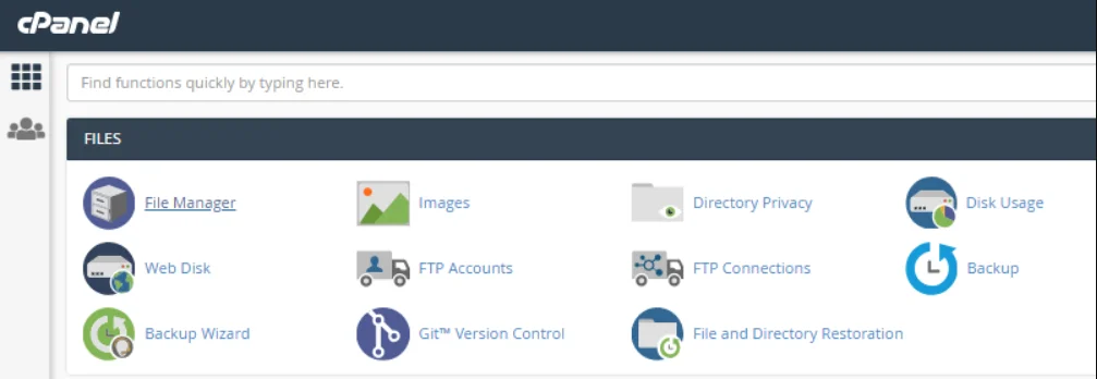 Mastering cPanel File Manager: Tips for Efficient File and Folder Management, Accessing the File Manager in cPanel 2