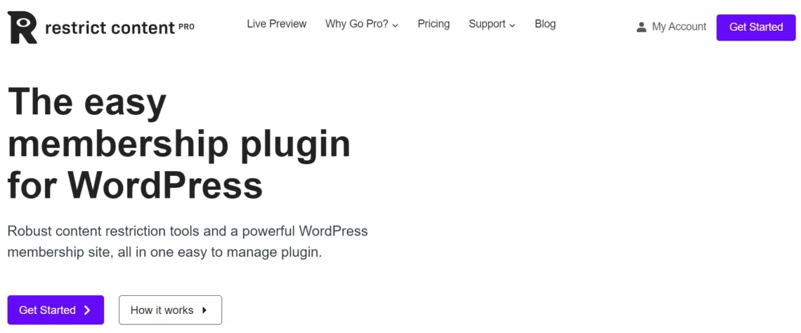 10 Best WordPress Membership Plugins for Your Site, Restrict Content Pro