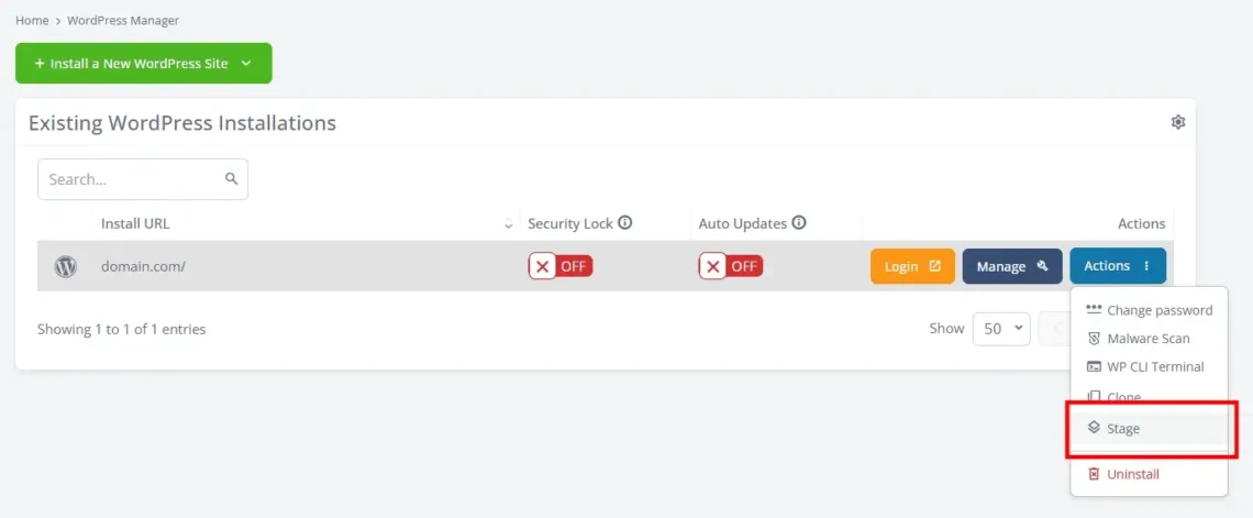 Developer Hosting Tools: Full Root, Git, SSH, and More, Setting up a staging environment