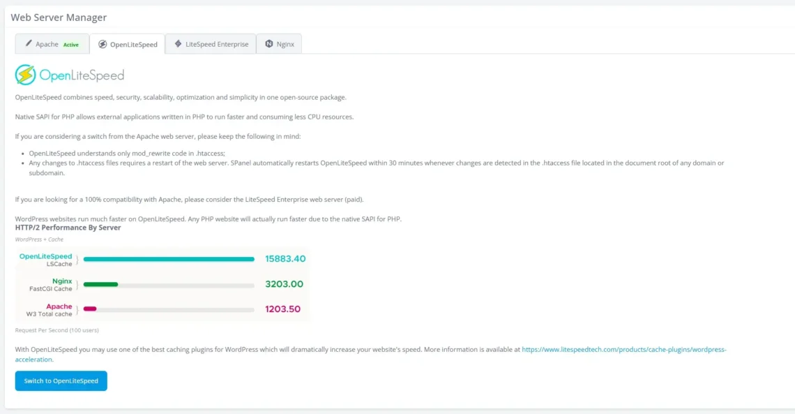 Developer Hosting Tools: Full Root, Git, SSH, and More, Switching between different web server setups