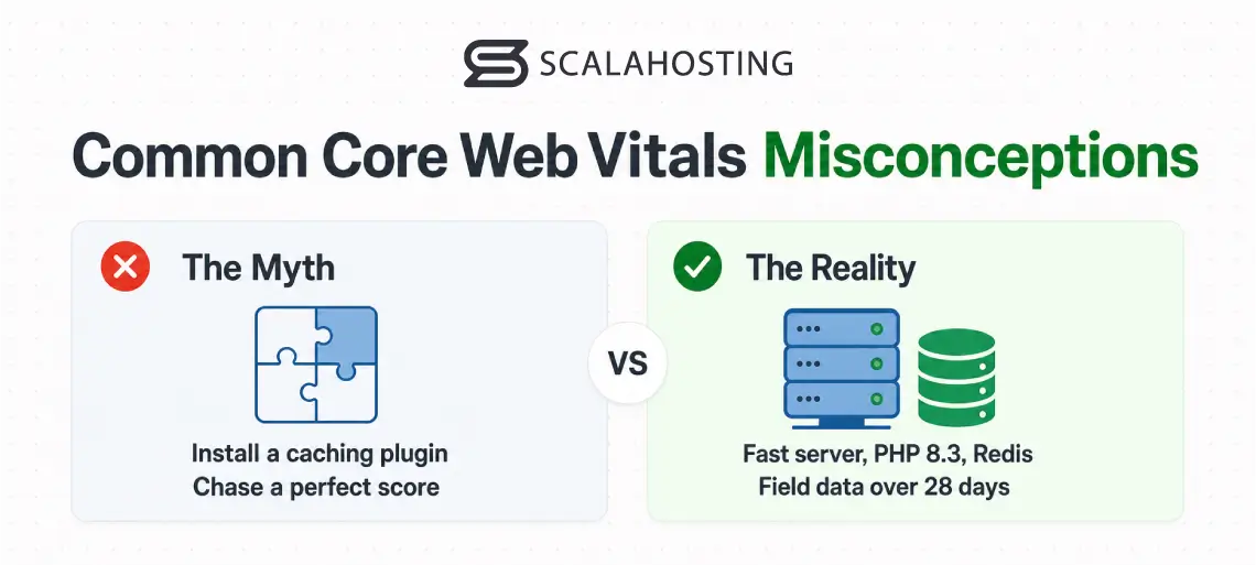 How to Pass Core Web Vitals in WordPress Without Hiring a Developer, Common Core Web Vitals Misconceptions