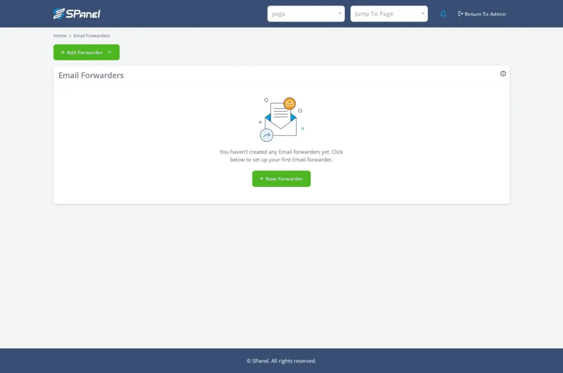 Email Forwarders vs. Catch-All vs. Domain Forwarding: Which One Do You Need? Email Forwarders vs. Catch-All vs. Domain Forwarding: Which One Do You Need?, Set up Whole-domain Forwarding in SPanel