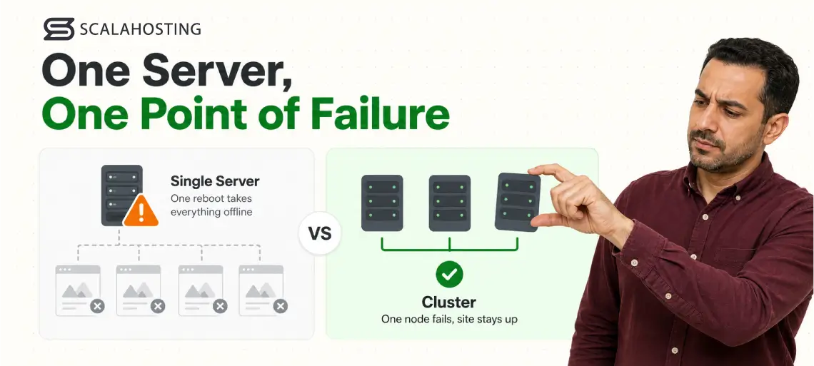 Managed Cluster Hosting: High Availability Without the Enterprise Price Tag Managed Cluster Hosting: High Availability Without the Enterprise Price Tag, Why One Server Is One Point of Failure