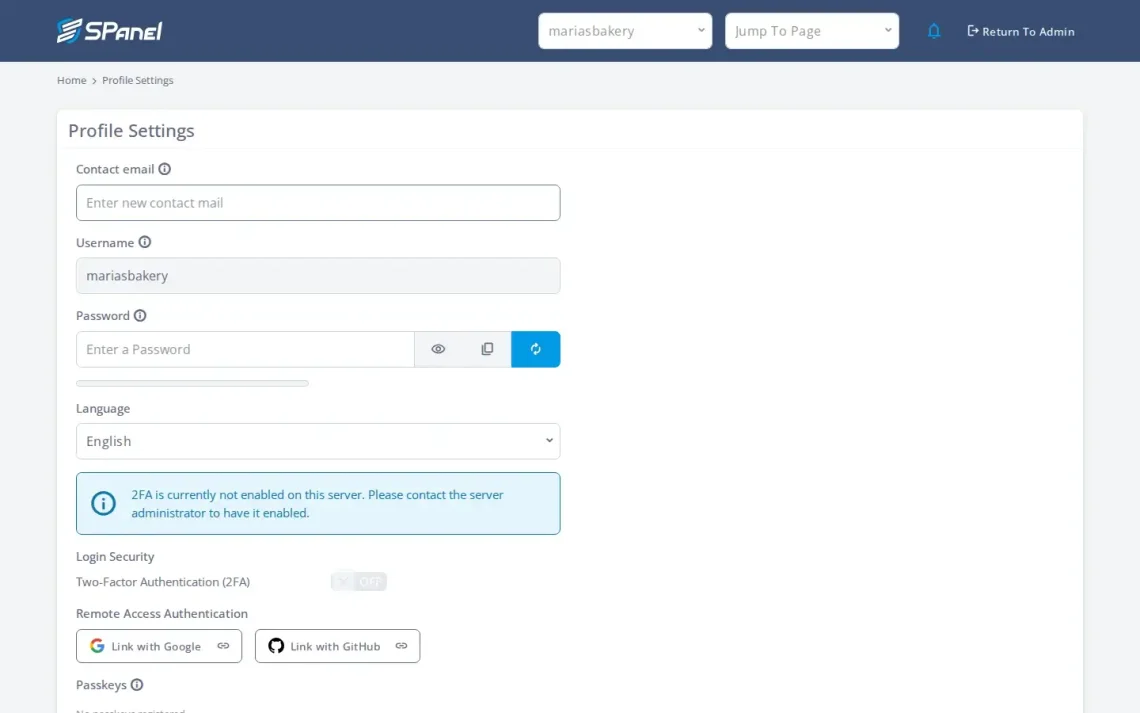 SPanel Team Access, Permissions, and Activity Logs: The Complete Guide (2026) SPanel Team Access, Permissions, and Activity Logs: The Complete Guide (2026), How do you turn on two-factor authentication in SPanel?
