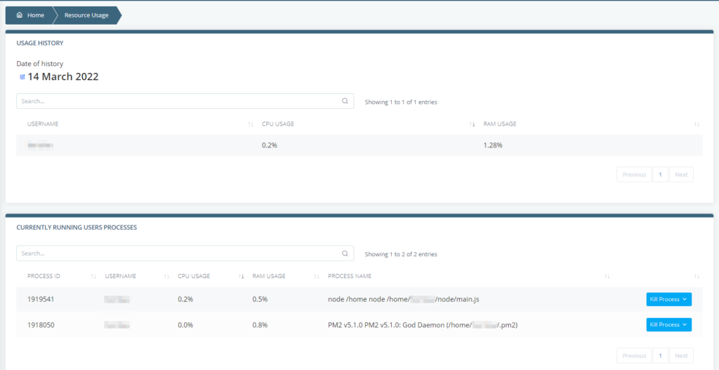 How to Check my Managed VPS Status, Checking your VPS’ server status through SPanel’s Admin Interface 3