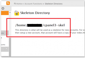 How to Customize the Skeleton Directory of my Reseller Hosting Account?