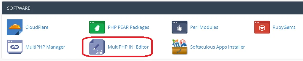 How to create a custom php.ini file?, Editing the PHP.ini file in cPanel