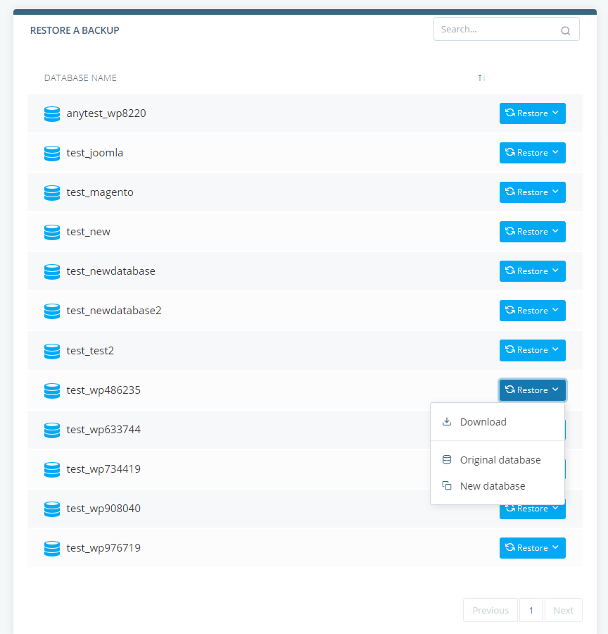 How to restore my data from backups?