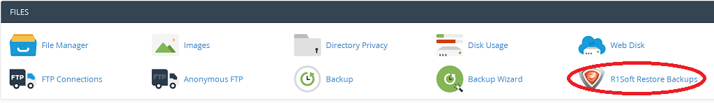 How to restore my data from backups?, General overview and accessing backups