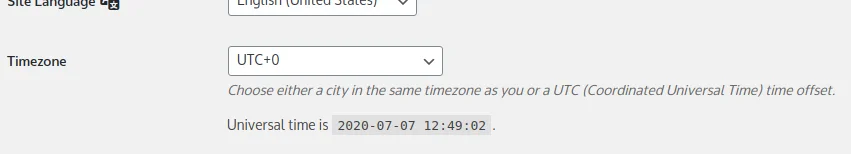 How to Create a WordPress Website (for Beginners), Timezone