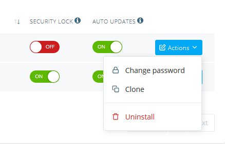 Getting Started with SWordPress Manager, Cloning, deleting, and changing the password of WordPress installations with SWordPress