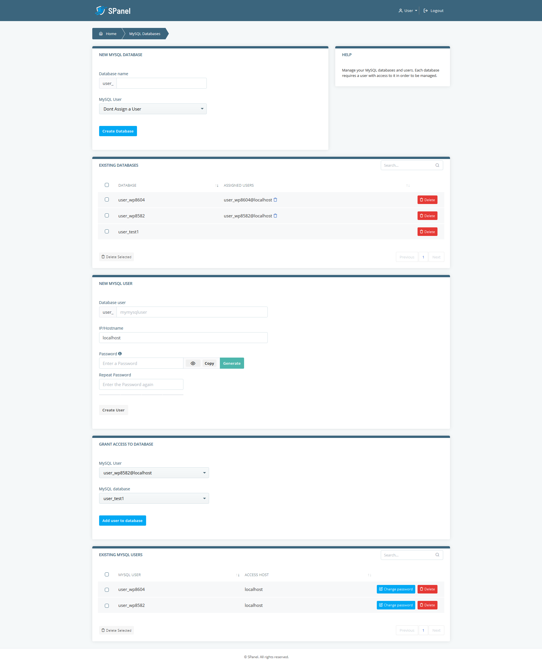 Getting Started with SPanel