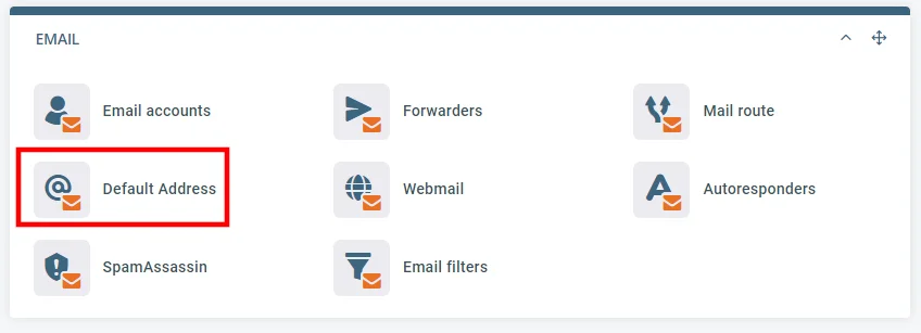 How to Set a Catch-All Email Address in SPanel?, Setting a catch-all email address in SPanel 3