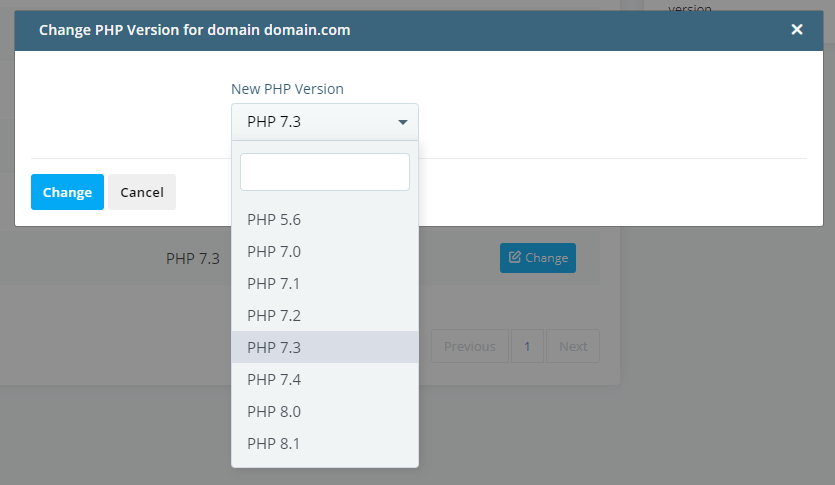 How to Change the PHP Version of a Website