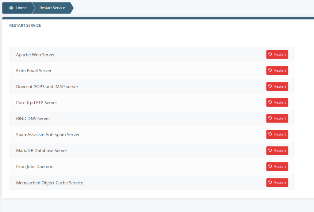 How to Check my Managed VPS Status, Checking your VPS’ server status through SPanel’s Admin Interface 2