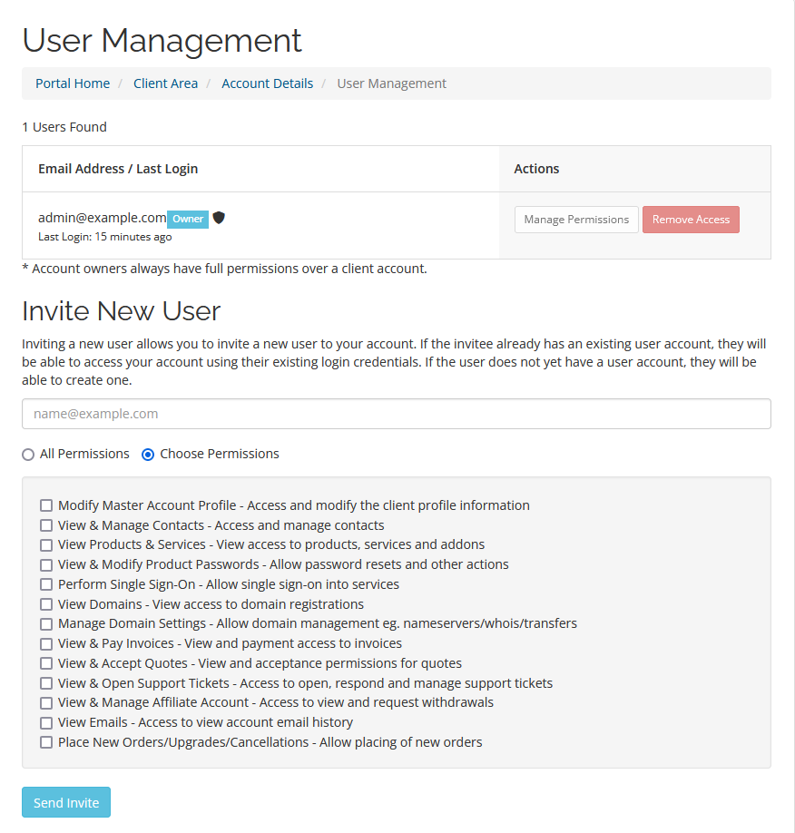 ScalaHosting Client Area