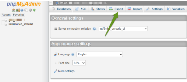 How to Import and Export a MySQL Database, Method 1: Using PhpMyAdmin 2