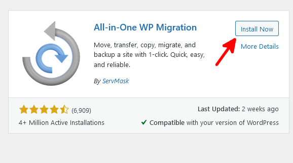 Move My WordPress Site Automatically, Move your WordPress Site with All-In-One WP Migration: 2