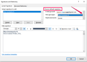 add email signature outlook mac