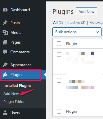 How to Create a Staging Site, 2. Click Add New.