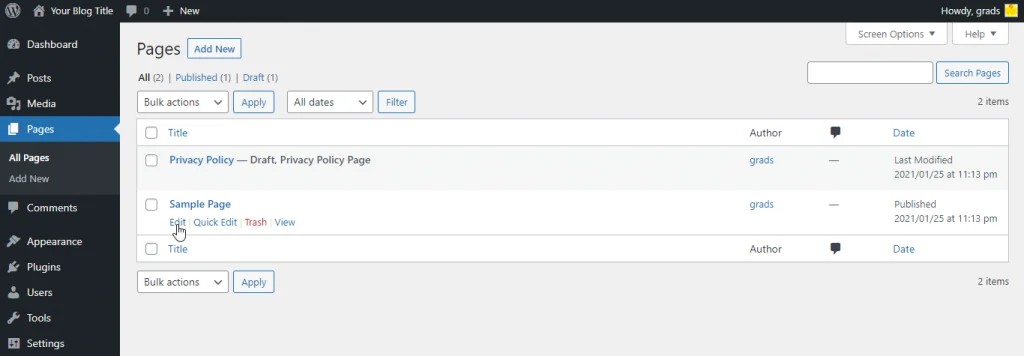 How to Password-protect WordPress Pages, How to Password Protect a WordPress Page Using the Default Editor 2