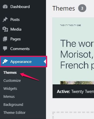 WordPress — How to Install a New Theme from the WordPress Dashboard