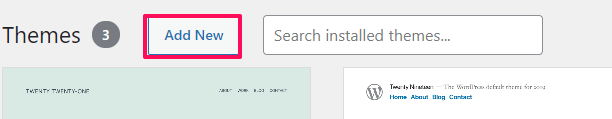 WordPress — How to Install a New Theme from the WordPress Dashboard, Installing a New Theme from WordPress Theme Directory 2