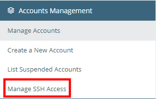 SSH Access, How to Enable SSH Access 3