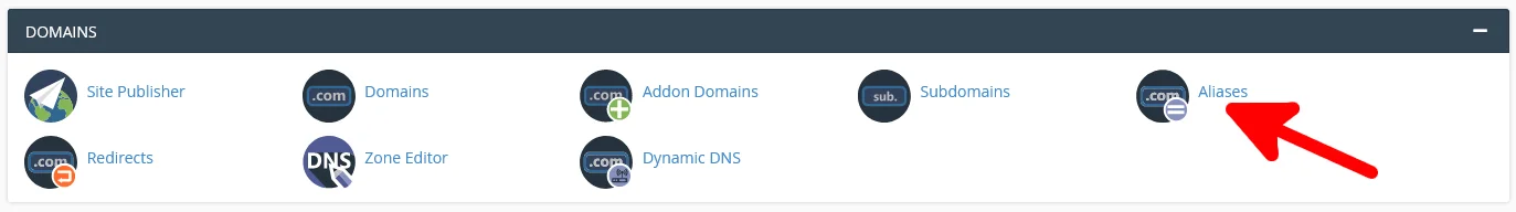 Park a domain registered with Scalahosting