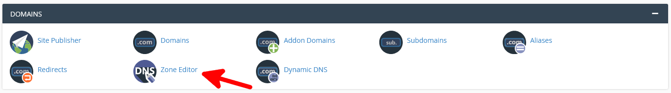 Add a CNAME record, cPanel