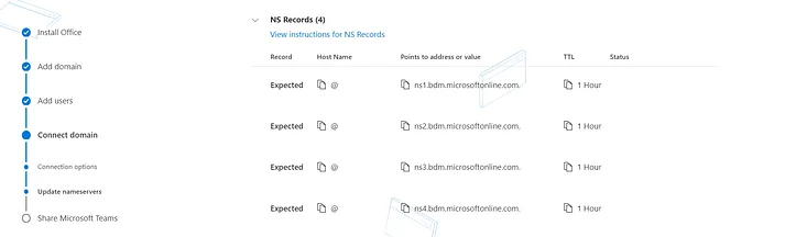 Set up my Workspace Email domain with Microsoft 365, Update Your Nameservers