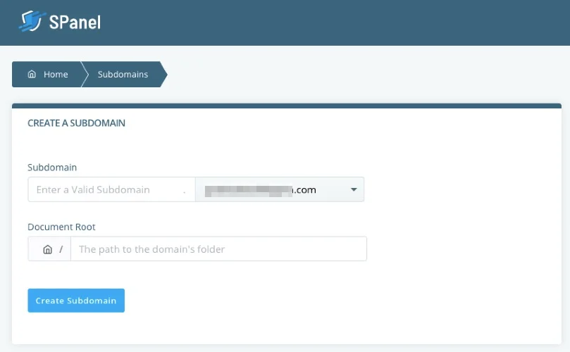 Manage DNS Zone Files, How to Add a Subdomain Record in SPanel 2