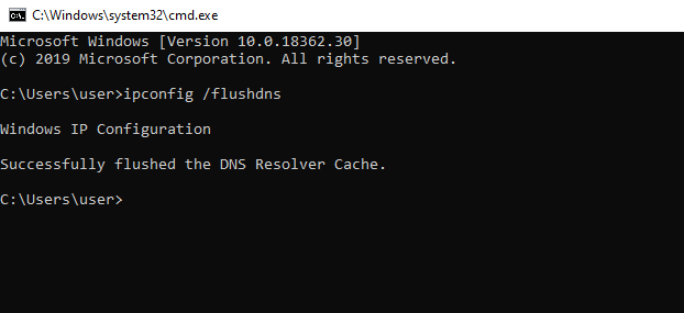 How to clear the DNS cache on your computer ?, Windows Operating System