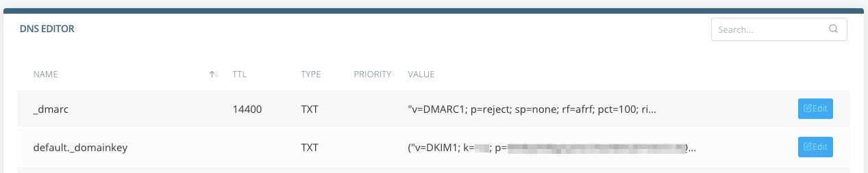 Manage DNS Zone Files, TXT Records Management in SPanel