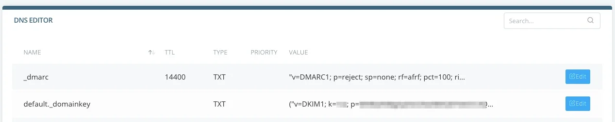 Manage DNS Zone Files, TXT Records Management in SPanel