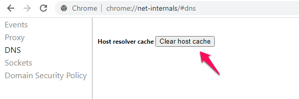 How to clear the DNS cache on your computer ?, Google Chrome Browser