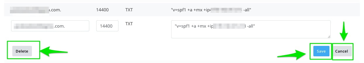 Manage DNS Zone Files, How to Edit or Remove an SPF Record in SPanel 3