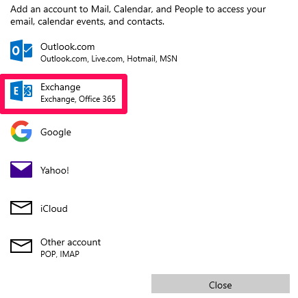 Add my Microsoft 365 email to Mail (Windows), Adding Microsoft 365 Email to Windows Mail App 3