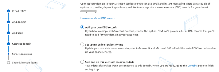 Set up my Workspace Email domain with Microsoft 365, Verify your domain name 4