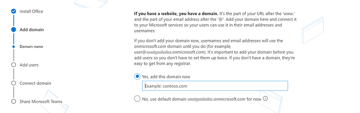 Set up email through Microsoft 365 (New domain)