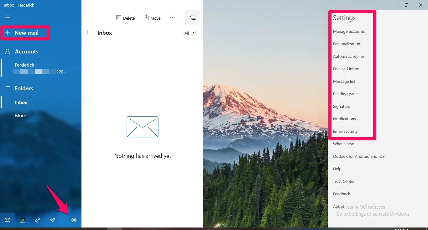 Add my Microsoft 365 email to Mail (Windows), Adding Microsoft 365 Email to Windows Mail App 8